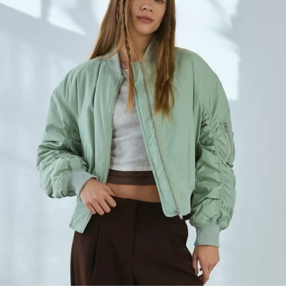 NWT Urban Outfitters BDG Charlie Barrel Sleeve Bomber jacket